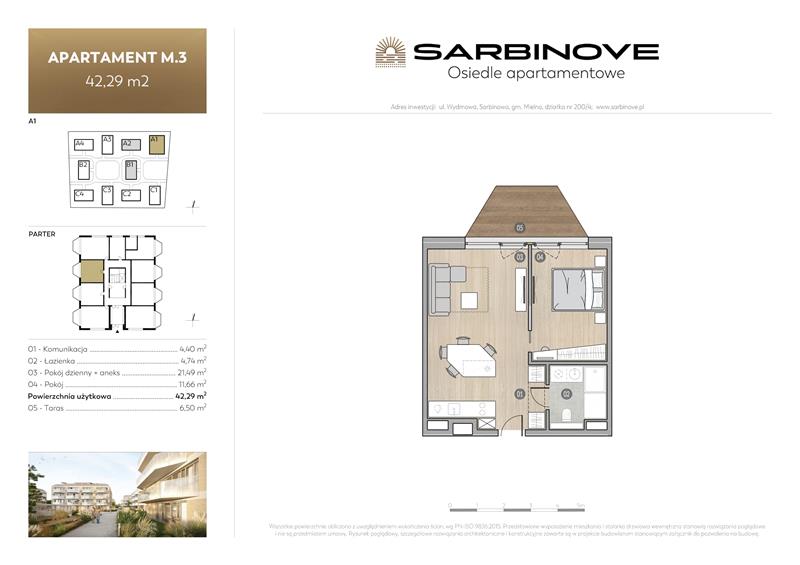 Nieruchomość na sprzedaż Sarbinowo Sarbinove Osiedle Apartemtnowe